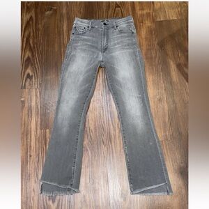 MOTHER INSIDER CROP STEP FRAY LAST STOP SALOON JEANS SZ 24